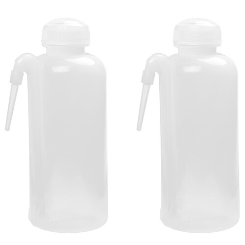 2X 500Ml Plastica Bottiglia Compressione di Erogazione Bottiglia