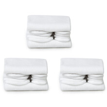 3 Paare Weiss Unisex Japanische Kimono Geta Clog Flip Flop Baumwolle Tabi Socken Teilt Zehe