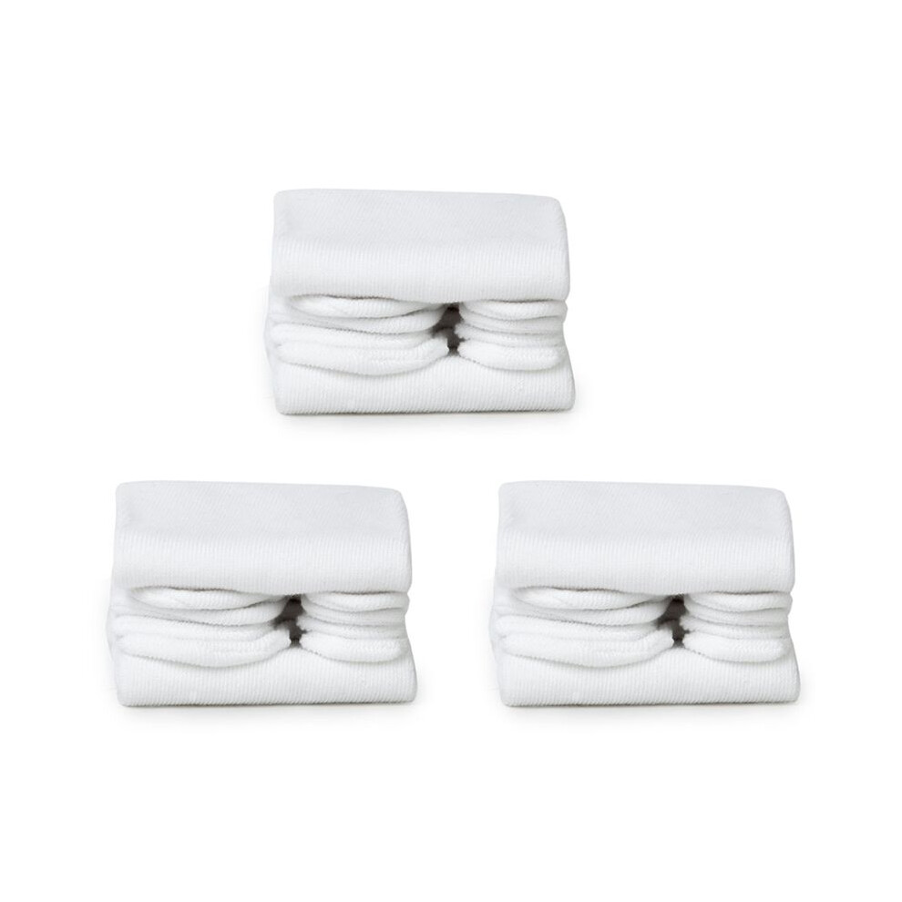 Exogio 3 Pairs White Unisex Japanese Kimono Geta Clog Flip Flop Cotton Tabi Socks Split Toe