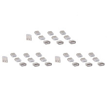 30 Stk. Gerade Loetmittel Art USB A Weibliche Stecker Buchse Verbindungsstueck