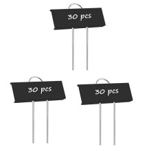 90 Pcs Metal Plant Labels  Garden Markers Reusable Nursery Tags for Vegetables Herb Flower Greenhouse Black