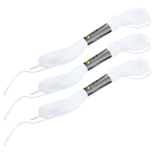 36X Bianco Anchor  Ago Cotone Ricamo Thread Floss Matasse per Cucire