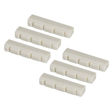 Bass Bone Bridge Saddle and Nut for 4 String Bass Guitar Pack of 6