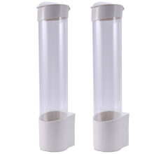 2X Removedor de Copa de Gota Automáticamente Dispensador Vaso Desechable Vaso de Plástico Vaso de Papel Estante