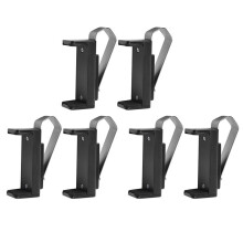 6 PeçAs Chave do Carro Porta da Garagem Chave Remotor BraçAdeira Suporte para Viseira do Carro Suporte de Clipe Preto