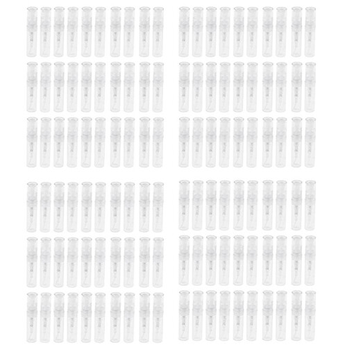120Pcs Clear 2Ml Atomizer Plastic Bottle Spray Disposable Perfume Empty Sample Bottle for Travel Party
