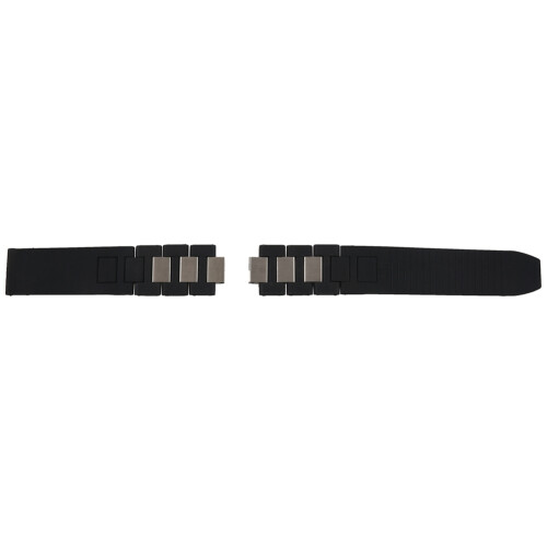 2Pcs 20mm Silicone Strap Watch Band for Chronoscaph Autoscaph 21 Band, Black 1