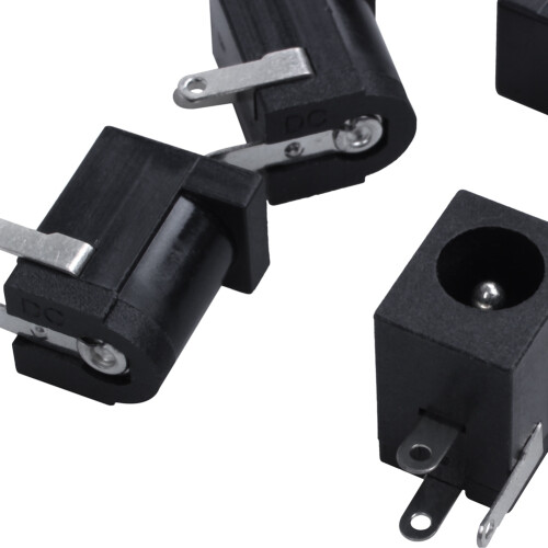 10 Pieces  5.5mmx2.1mm Power Jack Socket Female Panel Mount Connector 1