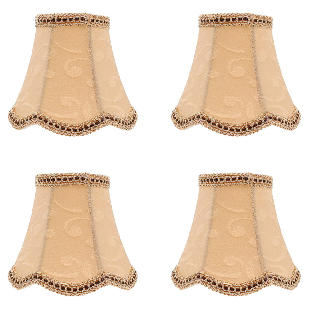 4X Table Lamp Shade Fabric Cloth Clip Shades Lamp Cover Drum Shade Lampshade Bulb For Floor Lamp Home Light Exogio