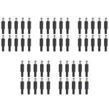50 Stücke 5,5X2,1mm Männlichen Löten Walze Spitze Stecker Buchsen Gerade Anschlüsse für Strom Versorgung LED Leuchten Schalter Schwarz