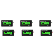 6 Pcs 12V 24V 36V 48V 72V Battery MeterBattery Capacity Voltage Indicator Lead-Acid and Lithium Ion Battery Indicator