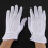 3X Pair Protective Anti-Slip White Cotton Work Driving Gloves 7