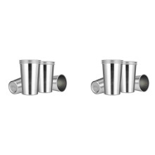 Premium Roestvrijstalen Bekers 16 Oz Pint Bekerbeker (16 Stuks) - Stapelbare Duurzame Beker