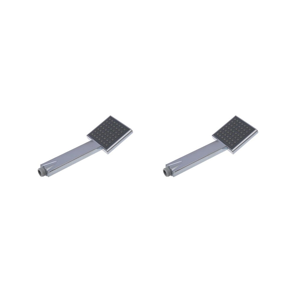 2X Universal Square Shower Handset Hand Held Chrome Thermostatic Bathroom Bath Silver Exogio