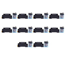 10X LY2NJ HH62P-L JQX-13F 220V AC Coil DPDT Power Relais 8 Pin mit PTF08A Sockel