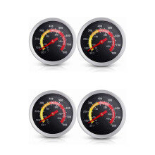 2X BBQ Grill Temperatuurmeter, Barbecue Houtskool Grill Roker Temperatuurmeter Pit BBQ Pizza Oven Thermometer