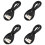 4X USB Cable 5.5mm / 2.1mm 5V   Jack Power Cable (Black, 102CM) 1