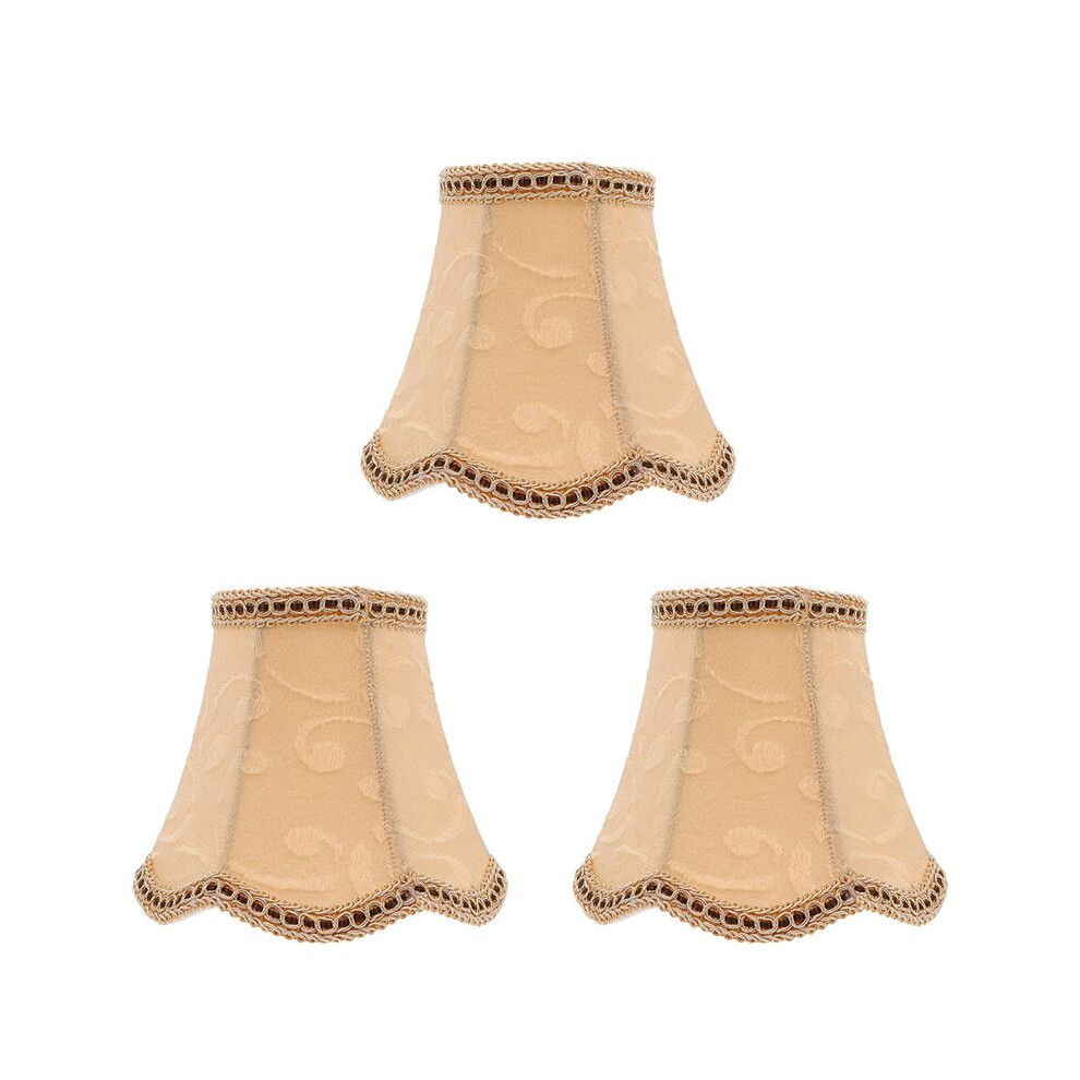 3X Table Lamp Shade Fabric Cloth Clip Shades Lamp Cover Drum Shade Lampshade Bulb For Floor Lamp Home Light Exogio