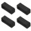 4X Black Watch Strap Retaining Hoop Loop Rubber Retainer Buckle Holder 22mm 1