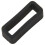 4X Black Watch Strap Retaining Hoop Loop Rubber Retainer Buckle Holder 22mm 7