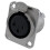 XLR Female Jack 3 Pin - Panel Mount Jacks D Series Size XLR-F - 12 PACK 4