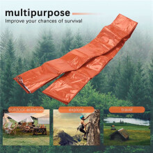 12-Pack Emergency Sleeping Bag Thermal Waterproof Survival Blanket for Outdoor Camping Hiking