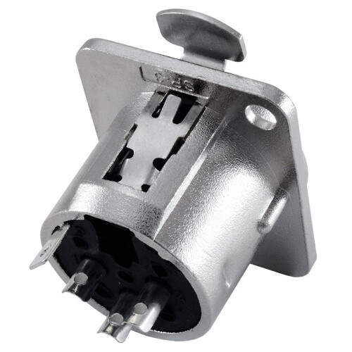 XLR Female Jack 3 Pin - Panel Mount Jacks D Series Size XLR-F - 12 PACK 1