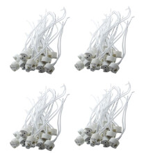 60 Pz Bianca MR16 GU5.3 Ceramica Base Holder Portalampada LED