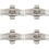 4X Double Push Button Butterfly Clasp Buckle Silver for 21mm Watch Band Strap 1