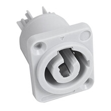 20PCS Powercon Connector 3 Pins 20A 250V Power Speaker Panel Socket Female for LED Screen Stage Lighting,Grey