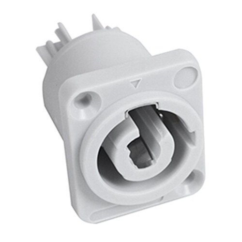20PCS Powercon Connector 3 Pins 20A 250V Power Speaker Panel Socket Female for LED Screen Stage Lighting,Grey