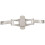 4X Double Push Button Butterfly Clasp Buckle Silver for 21mm Watch Band Strap 4