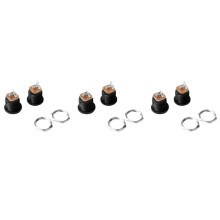 30 Pcs Panel Mount 2.1X5.5mm Power Jack Socket