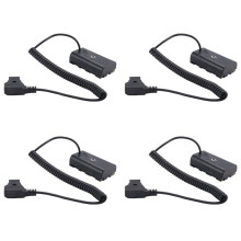 4X Netzteilkabel für D-Tap-Anschluss Ein NP-F-Dummy-Akku für NP F550 F570 NP F970