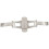 2X Double Push Button Butterfly Clasp Buckle Silver for 21Mm Watch Band Strap 4
