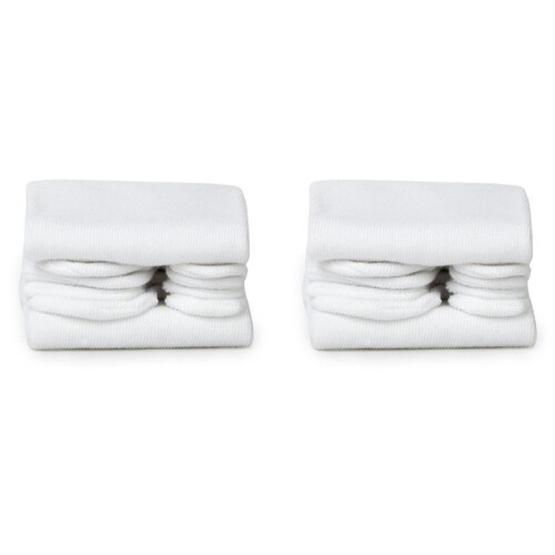 2X White Unisex Japanese Kimono Geta Clog Flip Flop Cotton Tabi Socks Split Toe