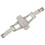 3X Double Push Button Butterfly Clasp Buckle Silver for 21mm Watch Band Strap 6