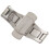 3X Double Push Button Butterfly Clasp Buckle Silver for 21mm Watch Band Strap 3