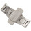 2X Double Push Button Butterfly Clasp Buckle Silver for 21Mm Watch Band Strap 2