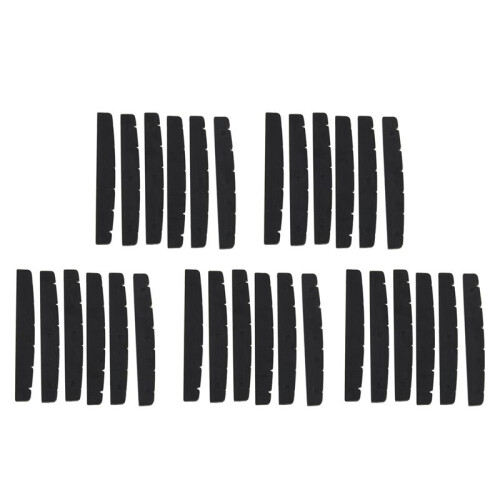 30X Black 6-String Guitar Top Nut 42mm X 3mm
