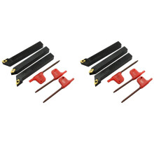 6Pcs 1/2 Inch CNC Lathe Carbide Turning Tools Indexable Holder Set SDNCN1212H07 + SDJCL1212H07 +6Pcs DCMT070204 Insert