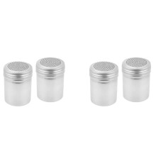 (Juego de 4) Agitadores de Dragado 10 Oz, Agitador de Especias de Acero Inoxidable Hornear / Cocinar