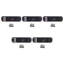 5X 4 in 1 Dual QC3.0 Power Charger C-Igarette Lighter Socket Digital Voltmeter with Rocker