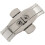 3X Double Push Button Butterfly Clasp Buckle Silver for 21mm Watch Band Strap 2