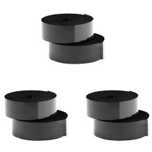 3 Pcs Road Bike Bicycle Cork Handlebar Bar Grip Wrap Tape + 6 Bar Plugs-Black