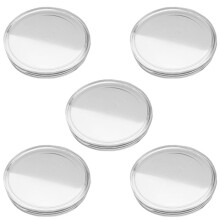5set 46 mm Coin Capsules Ps Round Coin Holder Case and 7 Sizes (16/20/25/27/30/38/46mm) Protect Gasket