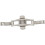 2X Double Push Button Butterfly Clasp Buckle Silver for 21Mm Watch Band Strap 7