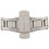 3X Double Push Button Butterfly Clasp Buckle Silver for 21mm Watch Band Strap 4