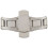4X Double Push Button Butterfly Clasp Buckle Silver for 21mm Watch Band Strap 3