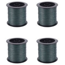 4X Fio de Pesca Trançado de Nylon 30Lb 300M 11Kg para Trem de Isca